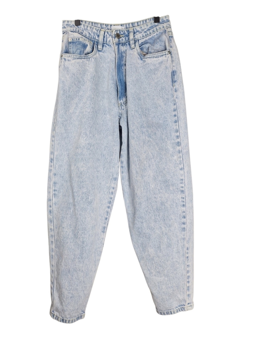 We Wore What High Waist Balloon Leg Jeans Size 27 Light Blue 100% Cotton Denim